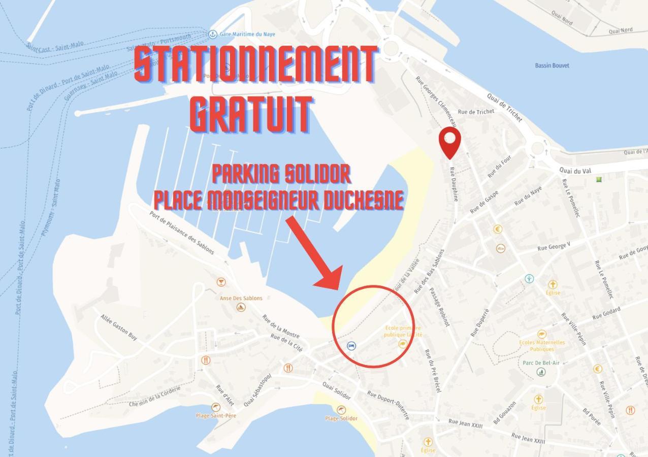 L'Atelier - Rdc - Plage 50M - Remparts 500M 圣马洛 外观 照片